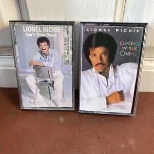 LIONEL RICHIE Lot of 2 Cassette Tapes Can't Slow Down & Dancing on the Ceiling